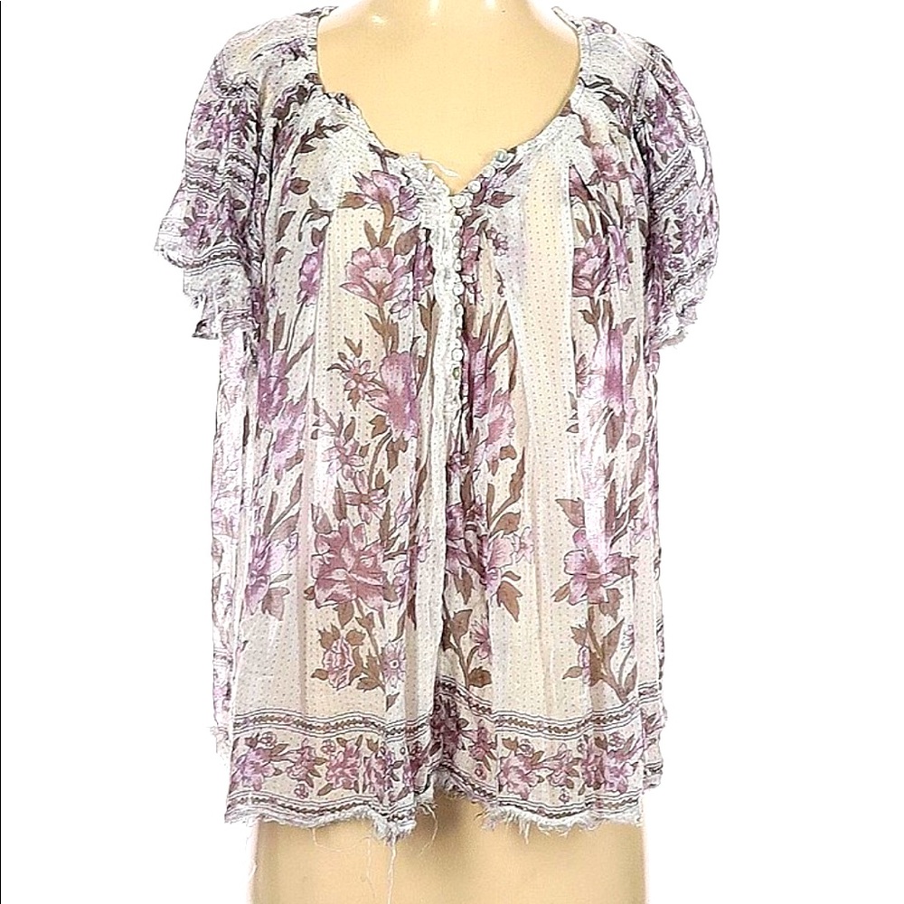 Free People ONE light weight Boho top S
